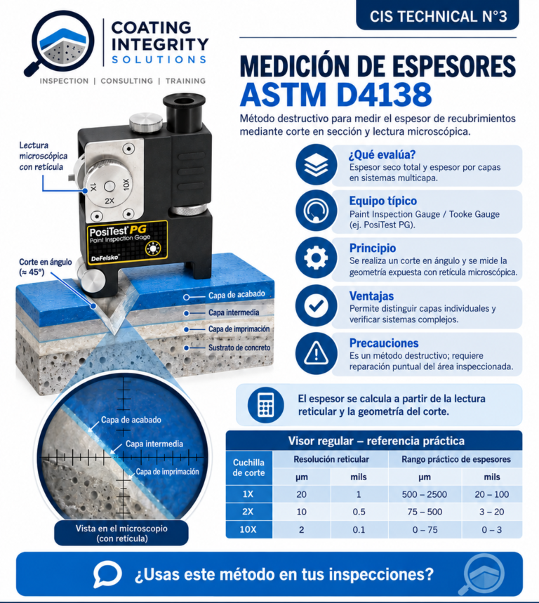 CIS TECHNICAL N.° 3 | Medición de espesores mediante ASTM D4138